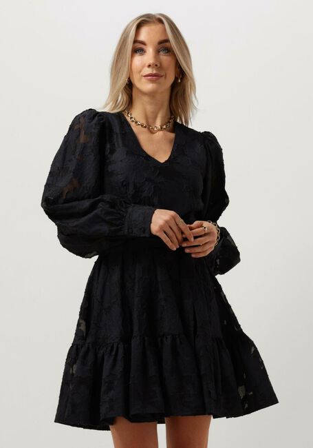 Donkerblauwe SELECTED FEMME Mini jurk SLFCATHI-SADIE SHORT V-NECK DRESS - large