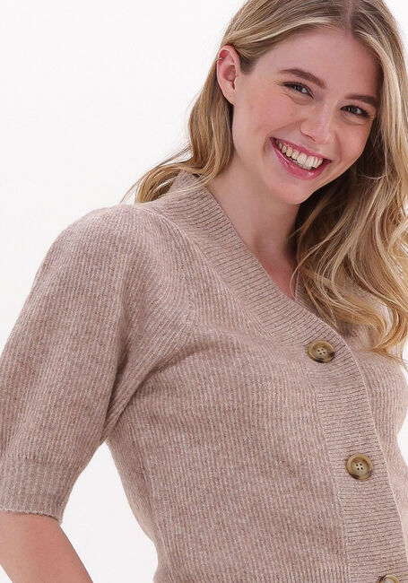 Beige NEO NOIR Vest MARS KNIT CARDIGAN - large