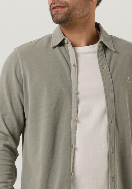 Groene BUTCHER OF BLUE Overshirt ROBBINS CLEAN PIQUE SHIRT - large