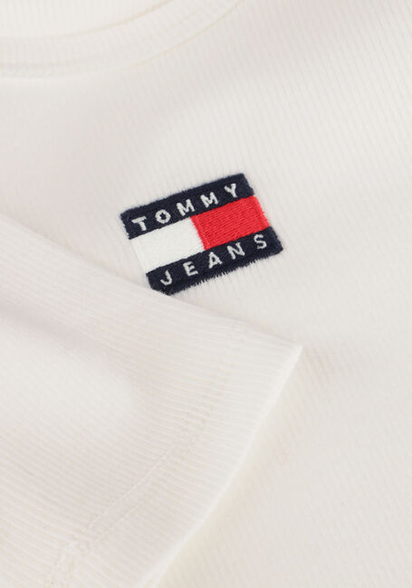 Ecru TOMMY JEANS Tops & T-shirts TJW SLIM LS BADGE TEE EXT Ecru TOMMY JEANS Tops & T-shirts TJW SLIM LS BADGE TEE EXT - large
