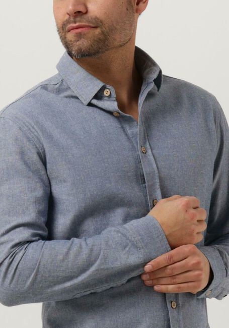 Blauwe ANERKJENDT Casual overhemd AKLOUIS L/S LINEN SHIRT - large