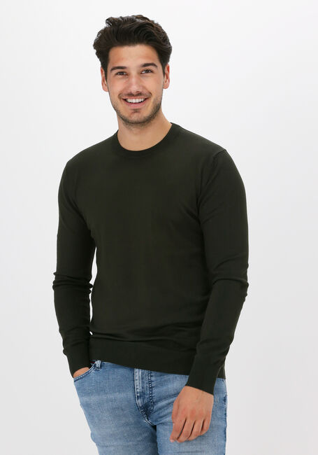 Groene SCOTCH & SODA Trui 164887 - MELANGE CREWNECK PULL - large