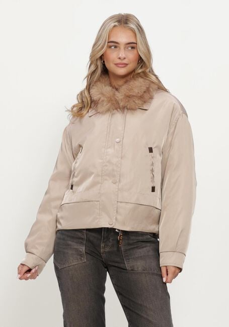 Beige NUKUS Gewatteerde jas PAULA JACKET - large