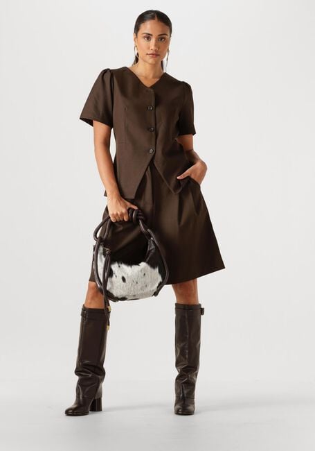 Bruine NEO NOIR Korte broek NIKA STRUCTURE SHORTS - large