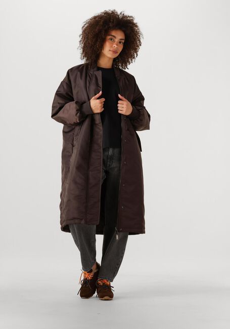 Zwarte MY ESSENTIAL WARDROBE Gewatteerde jas HELGAMW REVERSABLE LONG JACKET - large