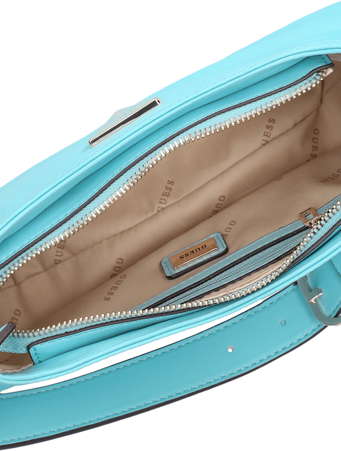 Blauwe GUESS Schoudertas LITTLE BAY SHOULDER BAG - large