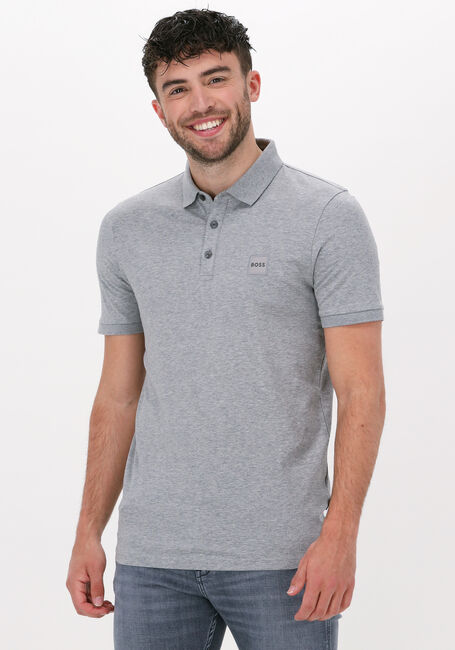 Lichtgrijze BOSS ORANGE Polo PASSENGER - large