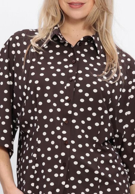 Bruine STUDIO ANNELOES Blouses Fabienne dot blouse - large