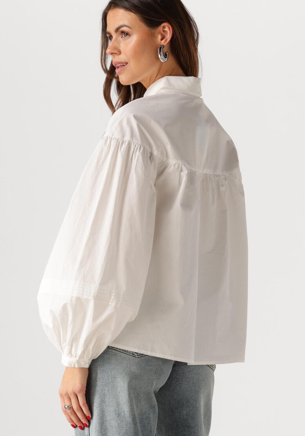 MINUS Dames Blouses Tamara Shirt Wit