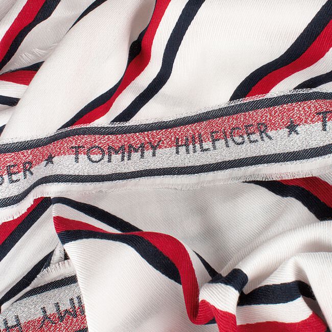 Witte TOMMY HILFIGER Sjaal SELVEDGE SCARF - large