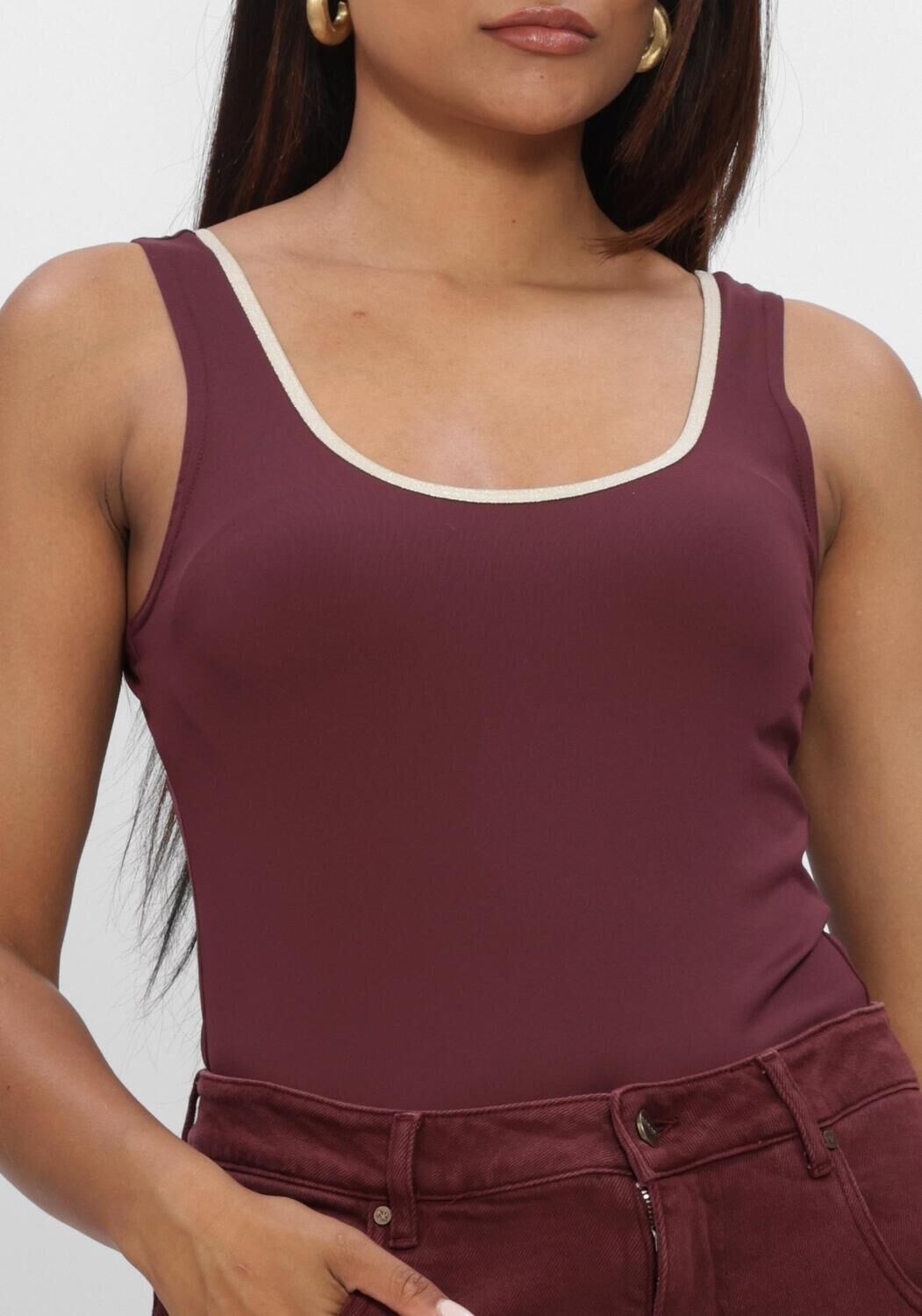 Bordeaux NUKUS Top JUBA SINGLET - large
