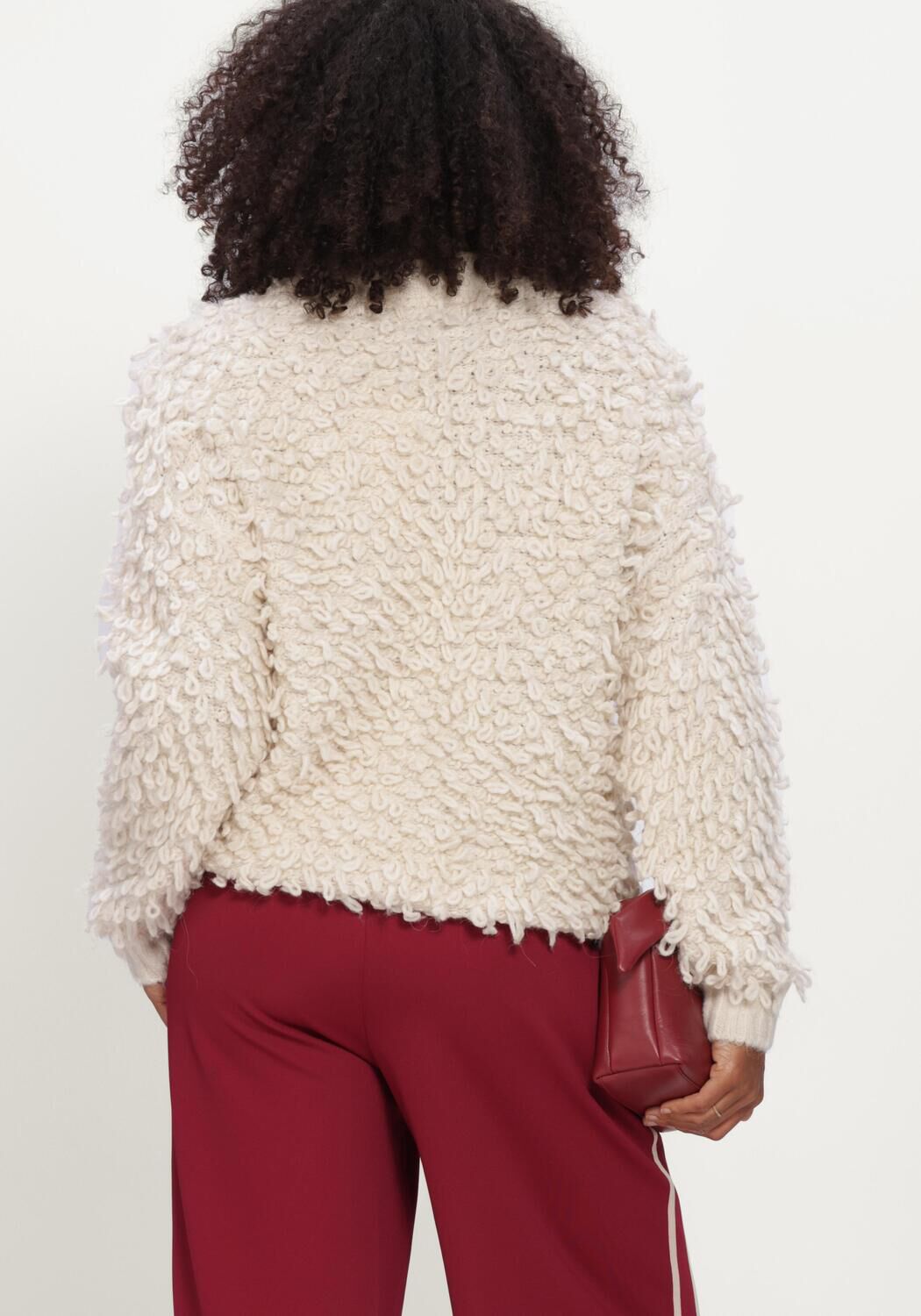 Gebroken wit POM AMSTERDAM Trui NAOMI IVORY - large