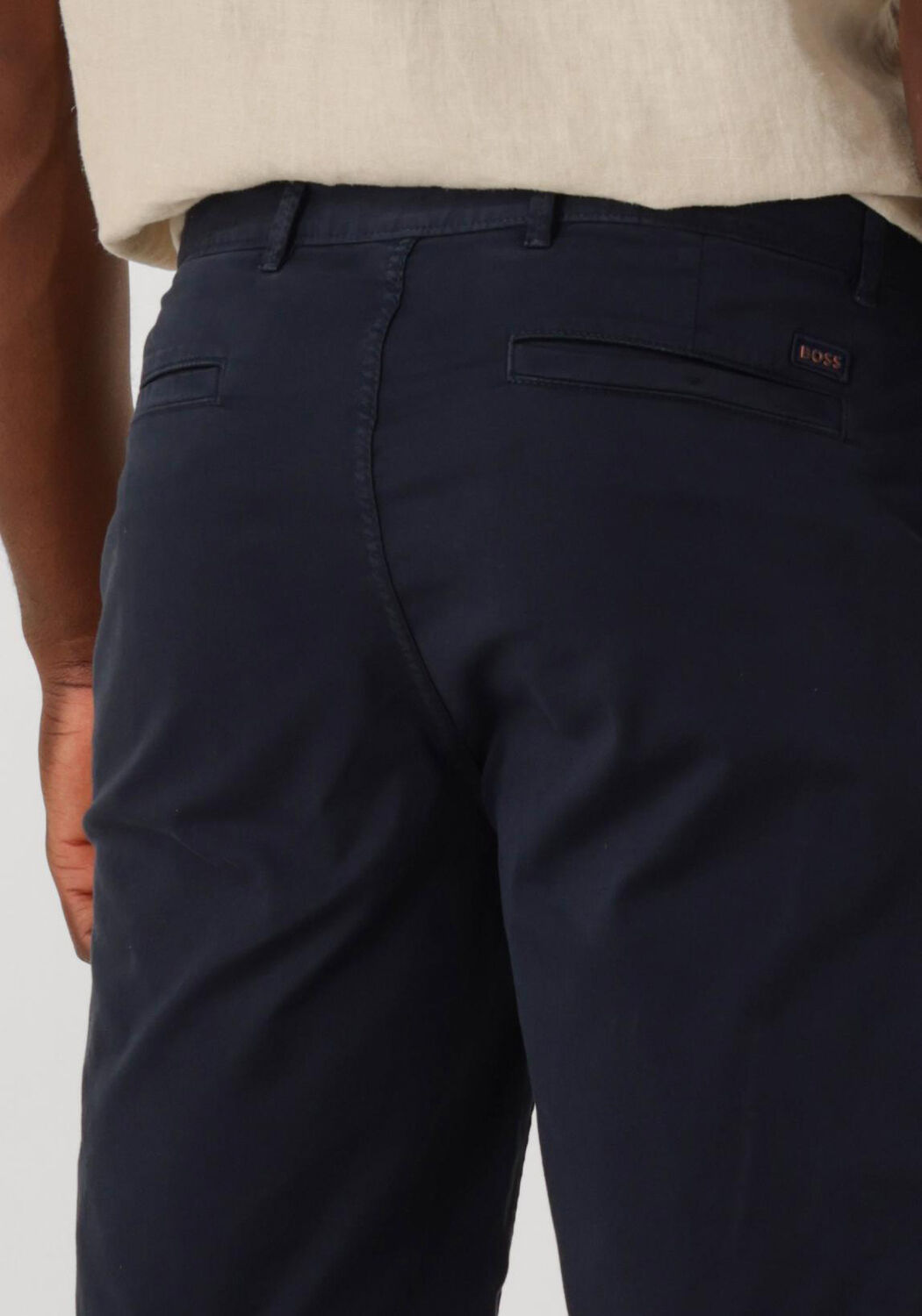 BOSS ORANGE Heren Broeken Chino-slim-short Donkerblauw