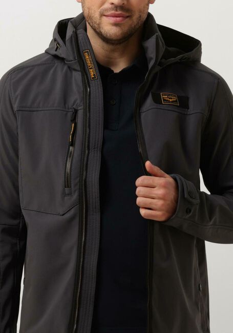 Donkergrijze PME LEGEND Jack SEMI LONG JACKED SUCCESSOR SOFT SHELL - large