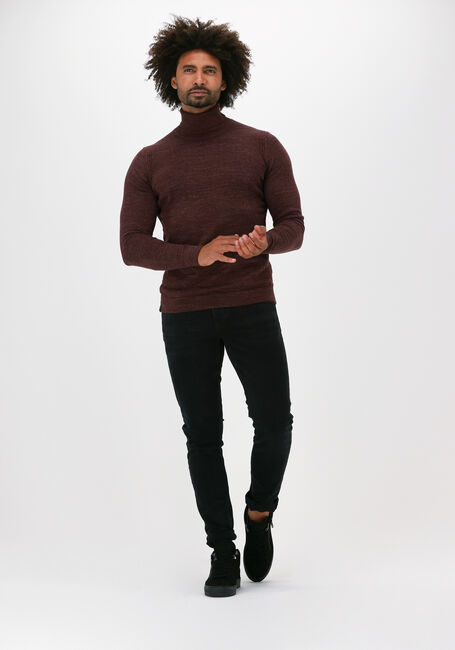 Zwarte CAST IRON Slim fit jeans RISER SLIM COMFORT BLACK DENIM - large