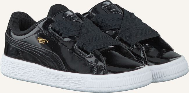 Zwarte PUMA Lage sneakers BASKET HEART PATENT KIDS Zwarte PUMA Lage sneakers BASKET HEART PATENT KIDS - large