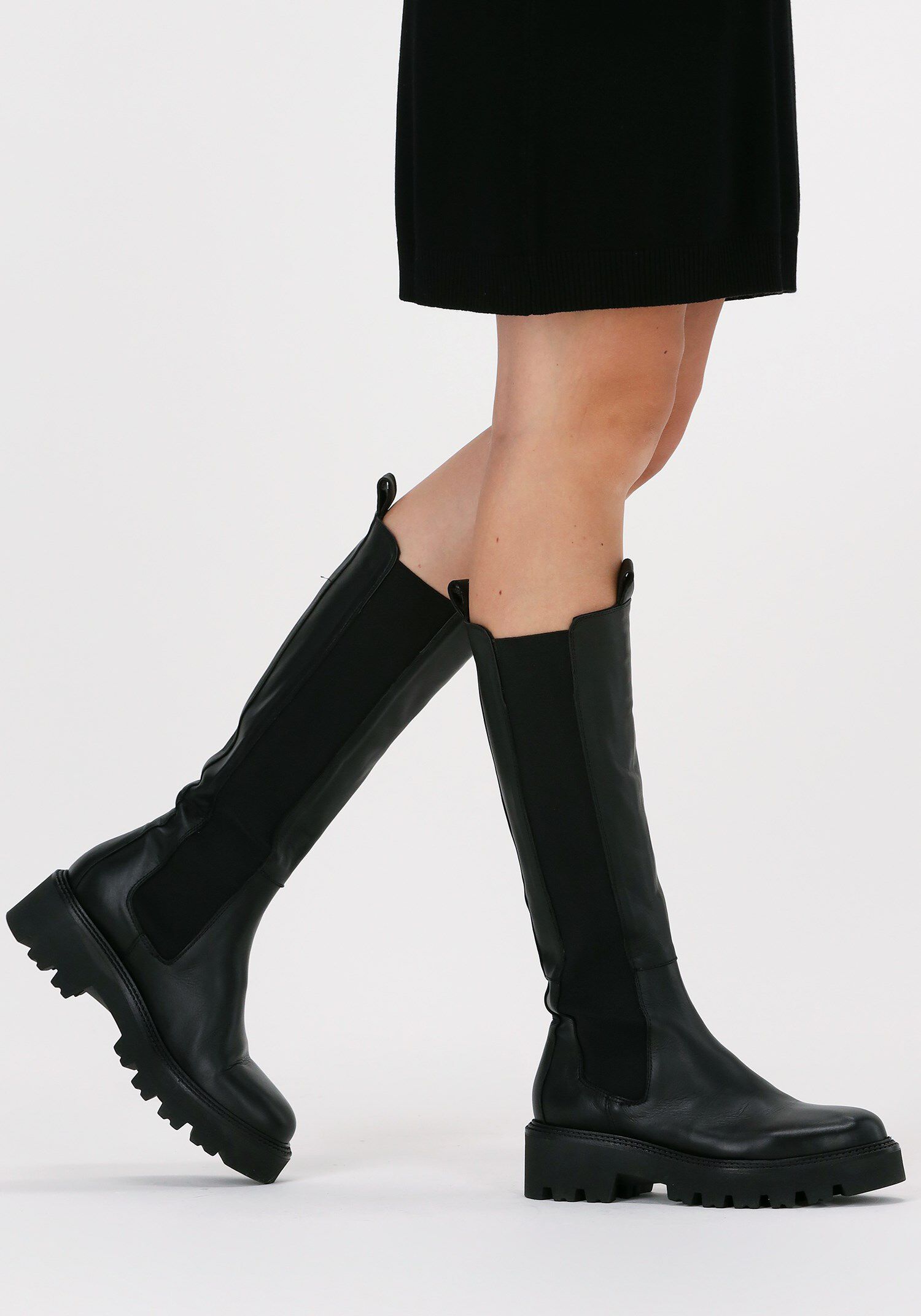 Notre-V Al379 Hoge laarzen Dames Zwart - Schoenen.nl