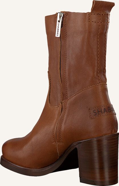 Cognac SHABBIES Enkellaarsjes 183020112 Cognac SHABBIES Enkellaarsjes 183020112 - large