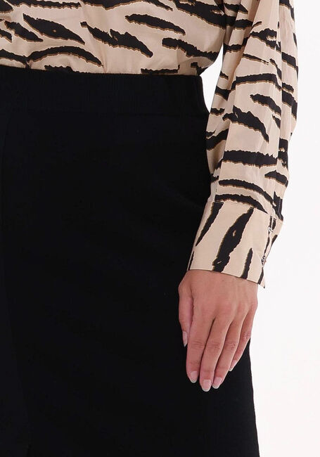 Zwarte SECOND FEMALE Midirok MENTHINA KNIT SKIRT - large