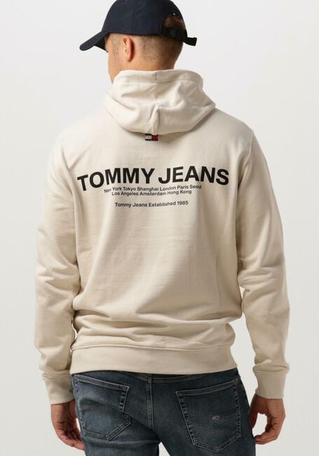 Beige TOMMY JEANS Sweater TJM REG ENTRY GRAPHIC HOODIE - large