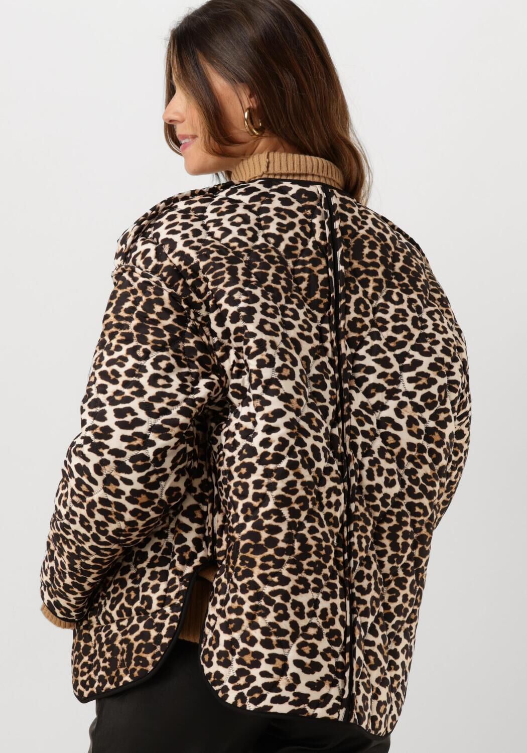 Zwarte SUNCOO Faux fur jas EVAN - large