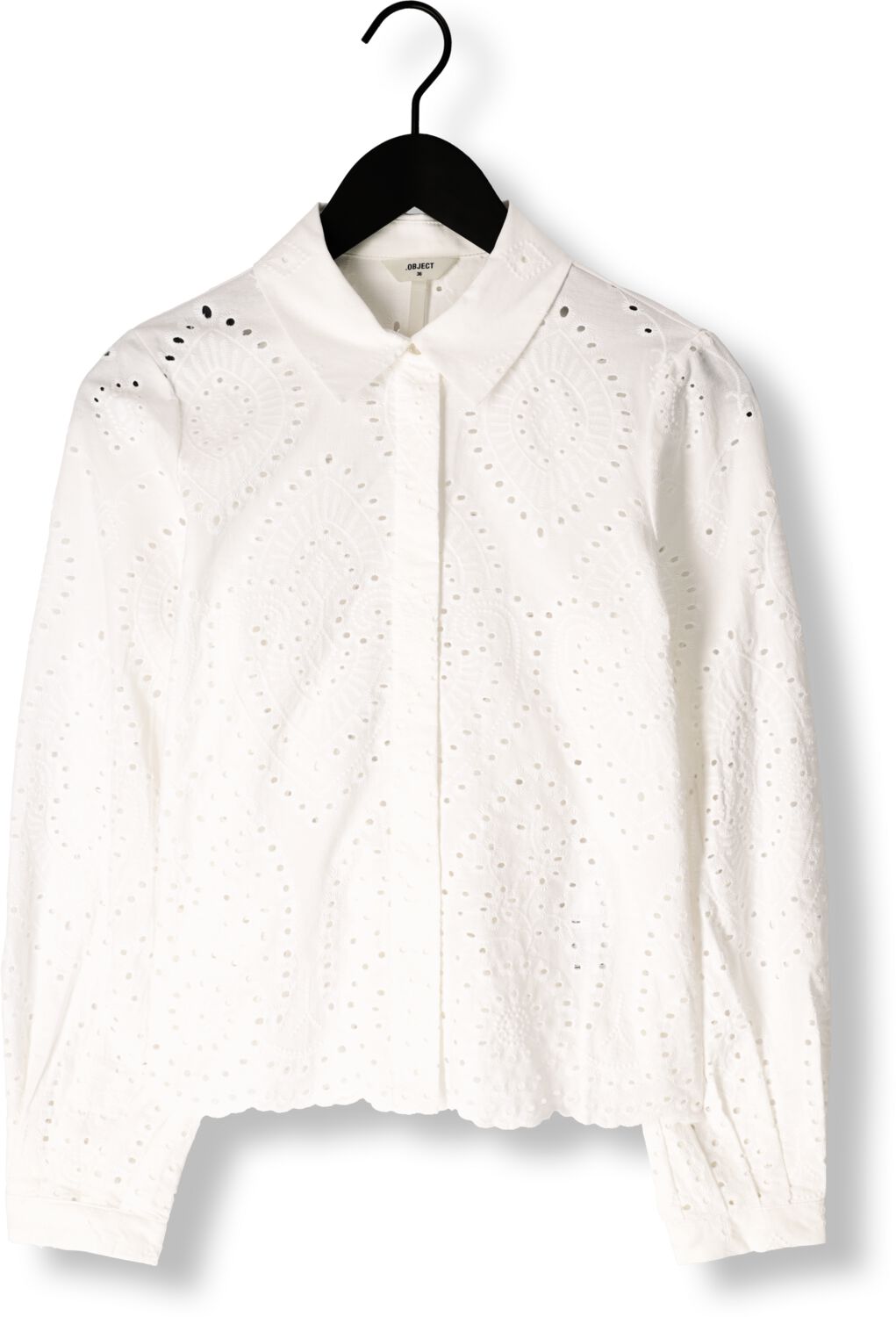 OBJECT Dames Blouses Objbitten L s Re Shirt Wit