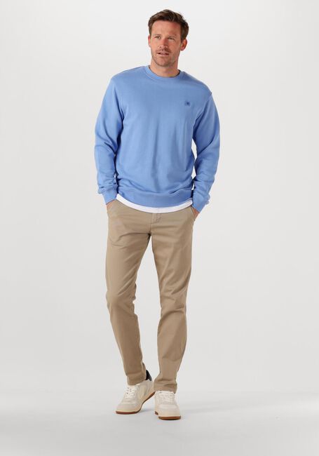 Lichtblauwe SCOTCH & SODA Sweater SEASONAL CORE - REGULAR-FIT LOGO SWEATSHIRT - large