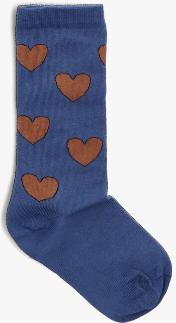 Blauwe CARLIJNQ Sokken KNEE SOCKS - HEARTS - large