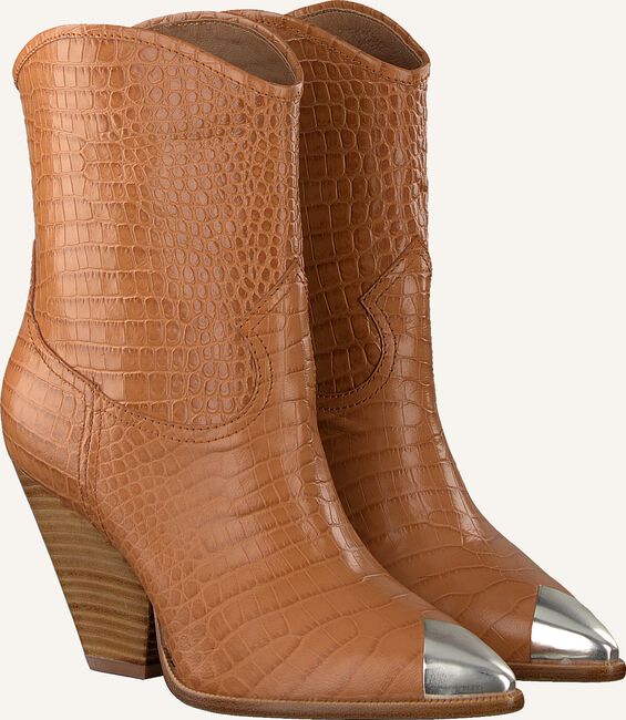 Cognac LOLA CRUZ Enkellaarsjes 059T45BK Cognac LOLA CRUZ Enkellaarsjes 059T45BK - large