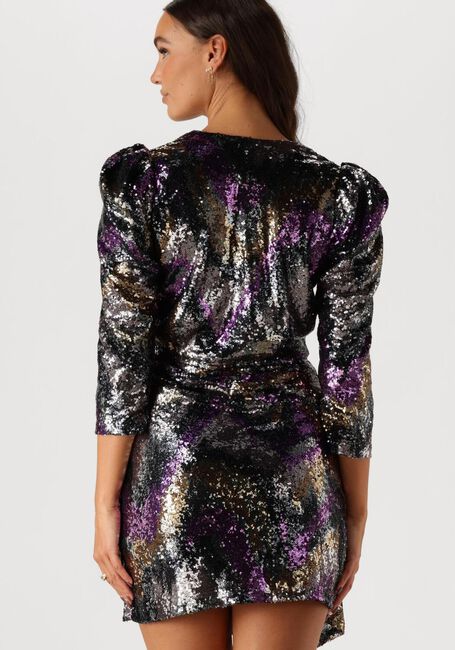 Paarse LOUIZON Mini jurk DISCO - large