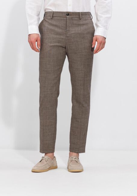 Bruine SELECTED MEN Pantalon SLHSLIM-OASIS LINEN TRS NOOS - large