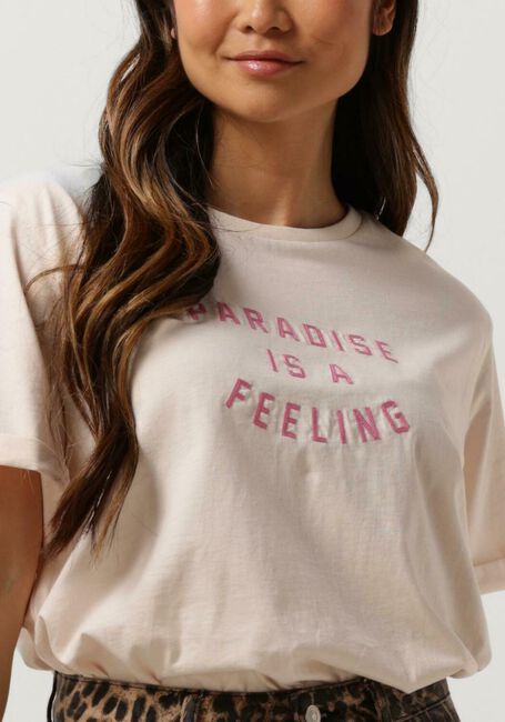 Roze CATWALK JUNKIE T-shirt RELAXED ROLLED-UP SLEEVE TEE - large
