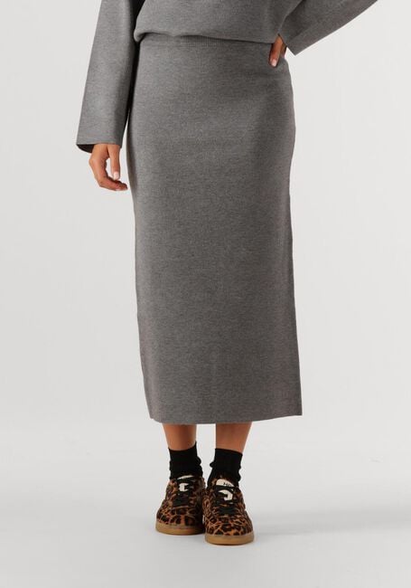 Grijze OBJECT Maxirok OBJREYNARD HW KNIT SKIRT - large