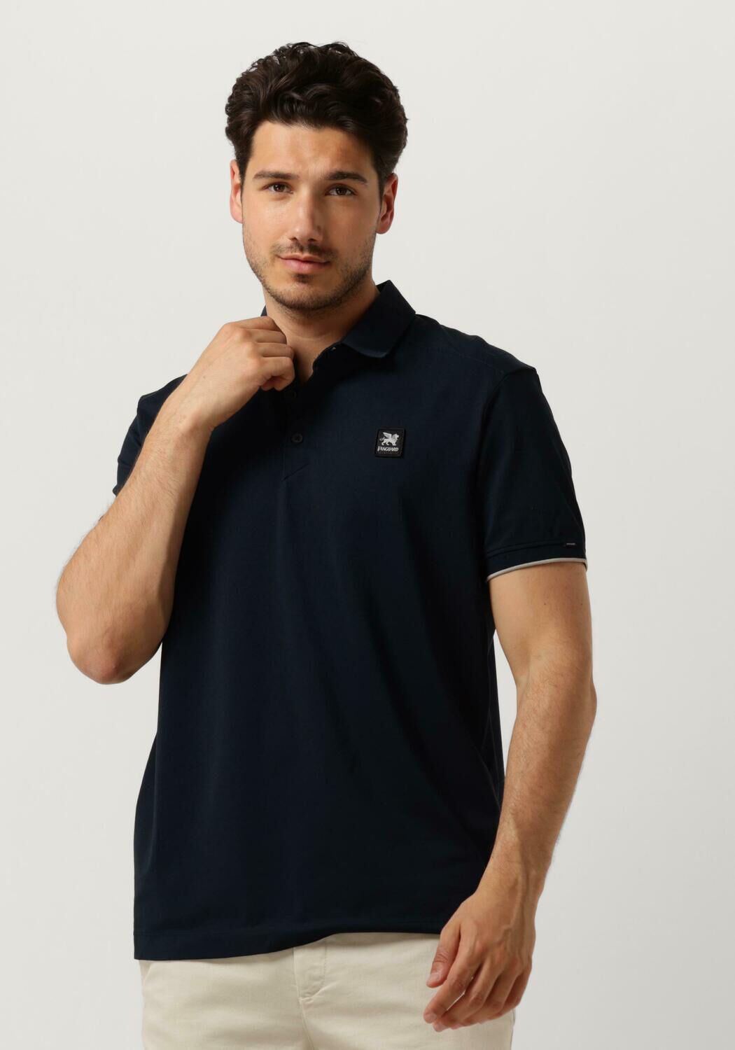 VANGUARD Heren Polo's & T-shirts Short Sleeve Polo Pique Blauw