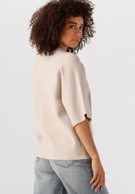 Beige OBJECT Trui OBJREYNARD 2/4 KNIT PULLOVER - large