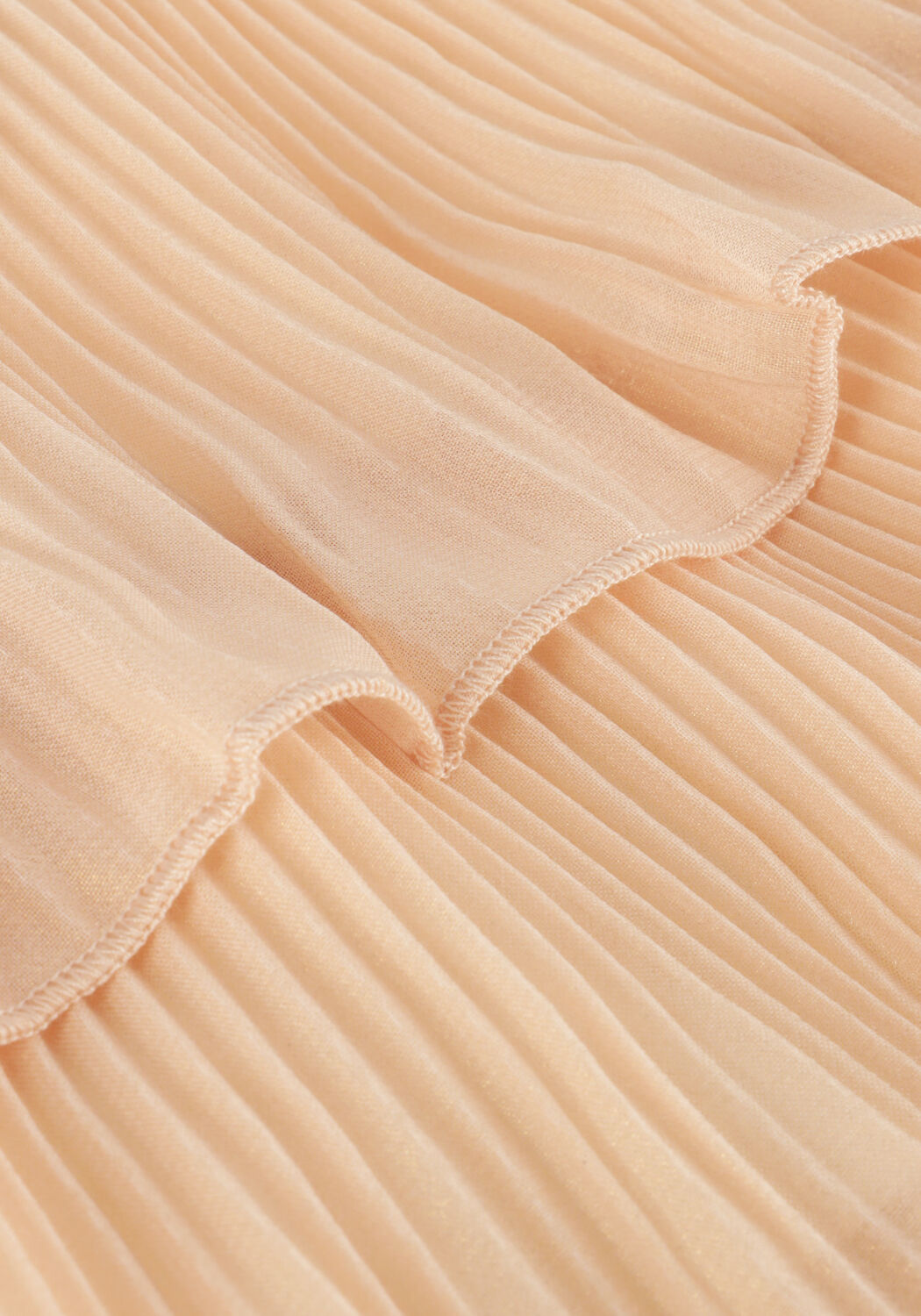 Gouden NONO Minirok NIKA GIRLS LAYERED PLISSE SKIRT LIGHT GOLD - large