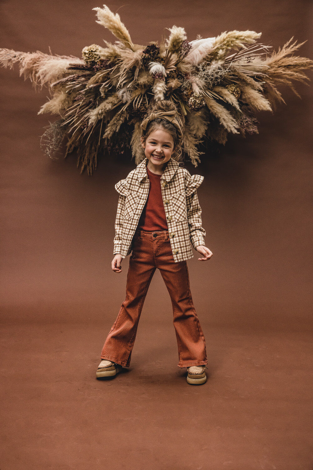 Bruine LOOXS Little Flared jeans 2331-7618 - large