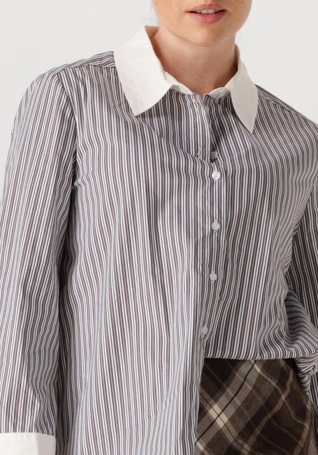 Bruine NEO NOIR Blouses DRANILA STRIPE SHIRT - large