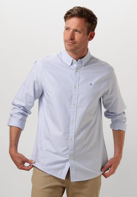 Blauwe SCOTCH & SODA Casual overhemd OXFORD STRIPE - large