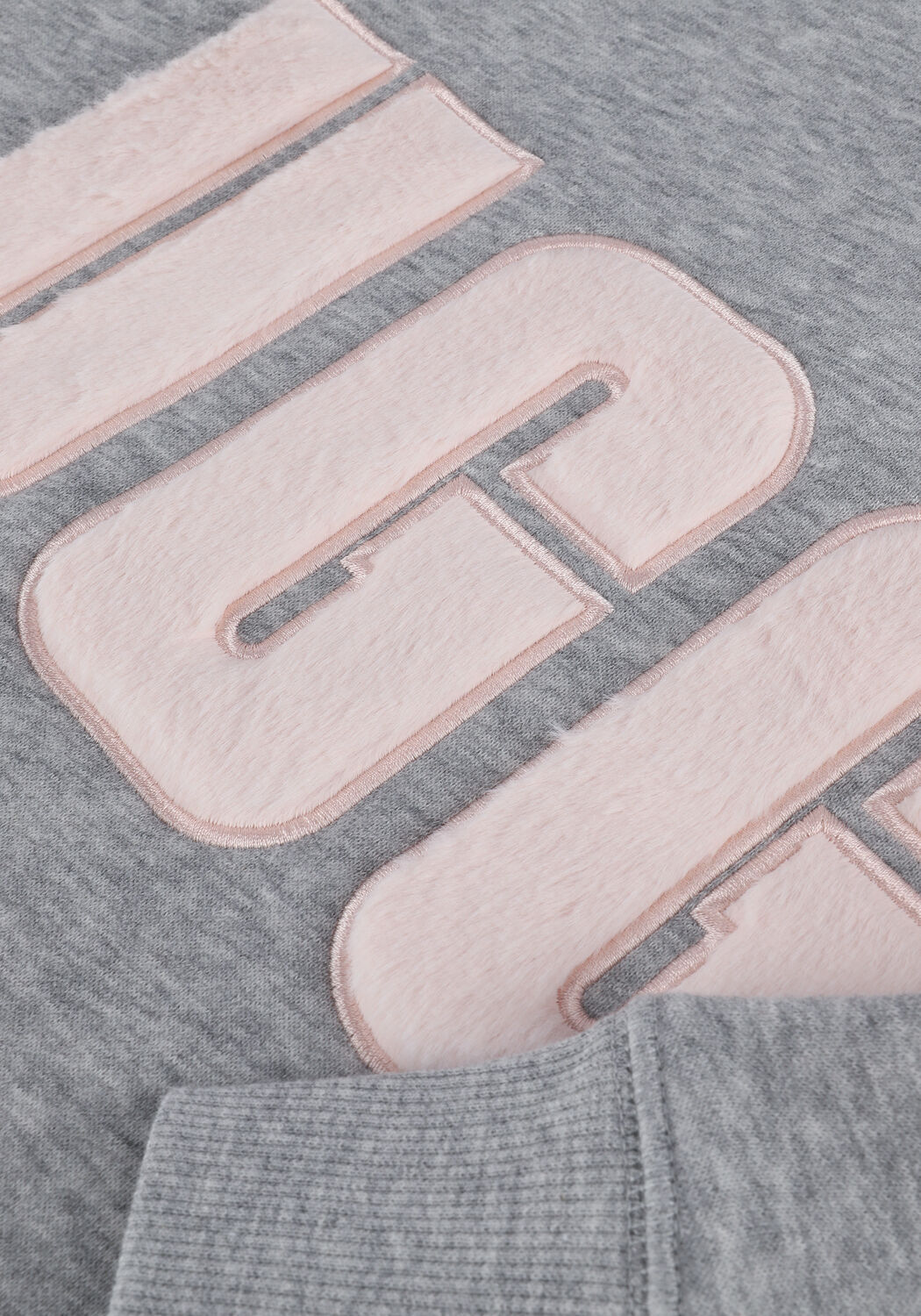 Grijze UGG Sweater W MADELINE FUZZY LOGO CREWNECK - large