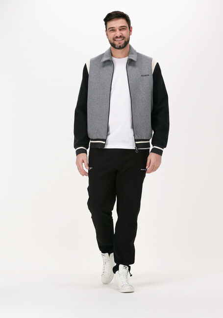 Grijze BLS HAFNIA Jack COLLEGE TYPE LOGO JACKET - large