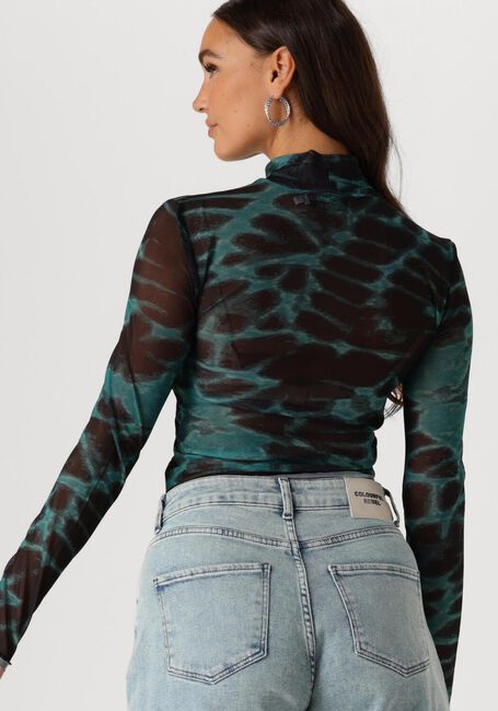 Groene COLOURFUL REBEL Top NEYO ANIMAL MESH TURTLENECK TOP - large