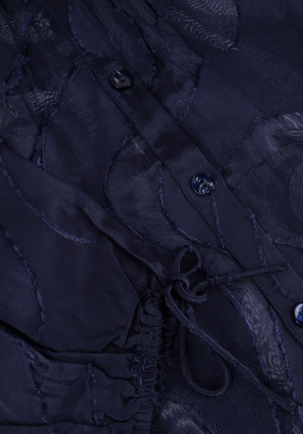 Blauwe POM AMSTERDAM Blouses JAQCUARD MIDNIGHT BLUE - large