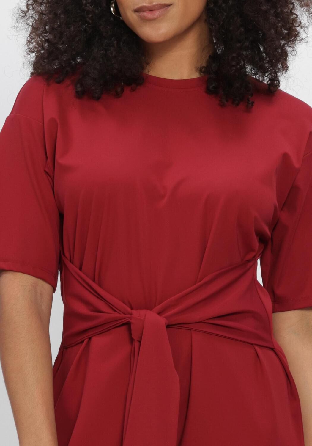Bordeaux MSCH COPENHAGEN Midi jurk MSCHBREANNE NORIEL 2 4 DRESS - large
