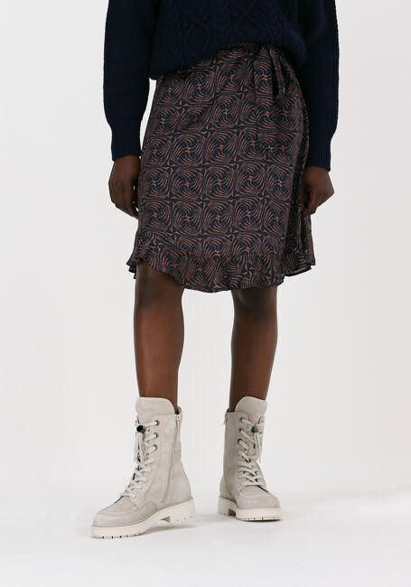 Blauwe SUMMUM Midirok SKIRT ART DECO PRINT - large