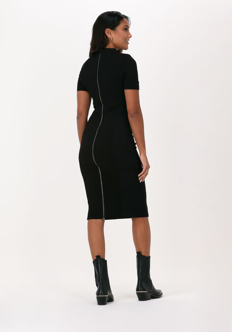 Zwarte GUESS Midi jurk MILENA DRESS - large