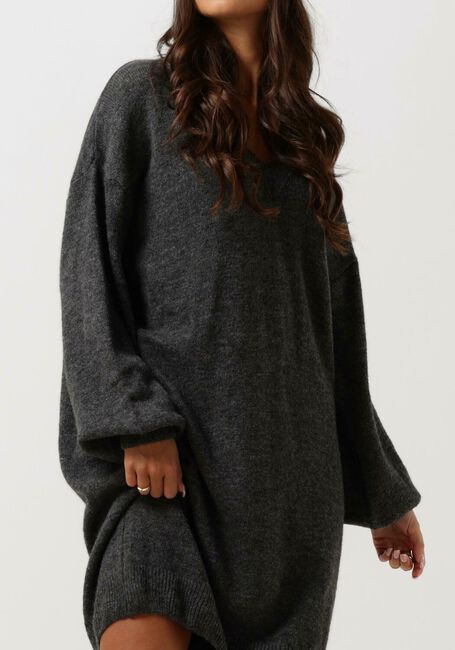 Grijze SIMPLE Midi jurk ZAZA KNIT-WO-22-3 - large