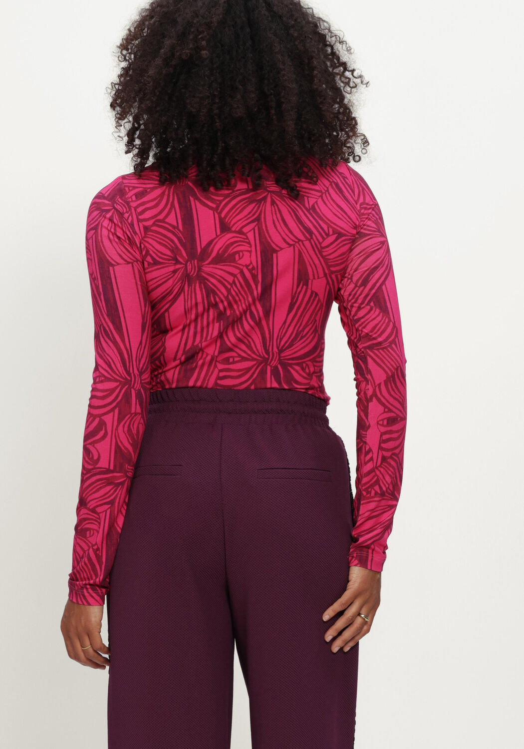 Fuchsia POM AMSTERDAM Blouses ROMI JERSEY - medium