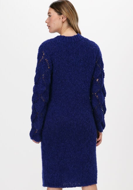 Blauwe JUST FEMALE Midi jurk SAGTA KNIT DRESS - large