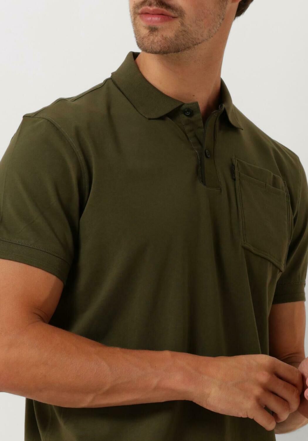 PME LEGEND Heren Polo's & T-shirts Short Sleeve Polo Stretch Jersey Groen